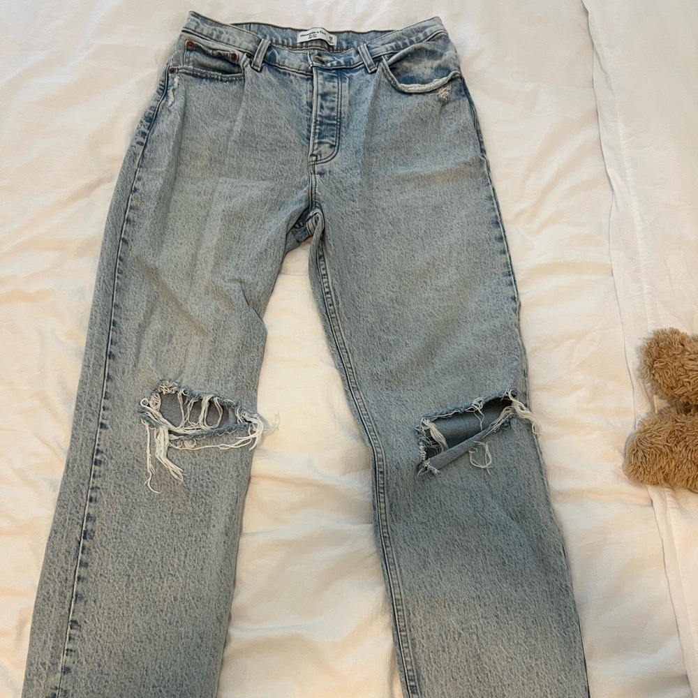 A&F ripped jeans